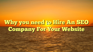 Why you need to Hire An SEO Company For Your Website
