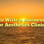 How to Write a Business Plan for Aesthetics Clinics