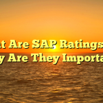 What Are SAP Ratings and Why Are They Important?